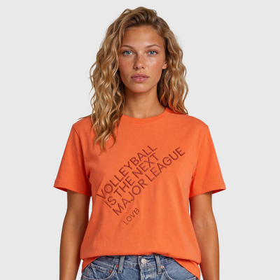 Volleyball is the Next Major League™ Orange T-Shirt