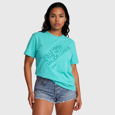 Volleyball Is the Next Major League™ Turquoise T-Shirt