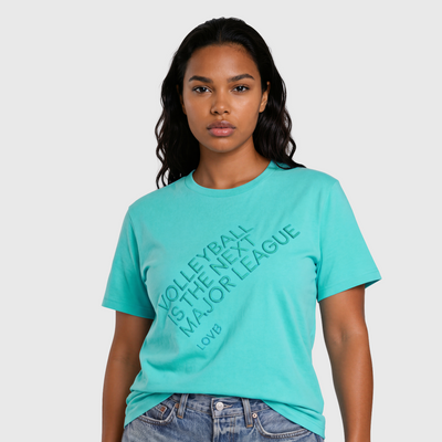 Volleyball Is the Next Major League™ Turquoise T-Shirt