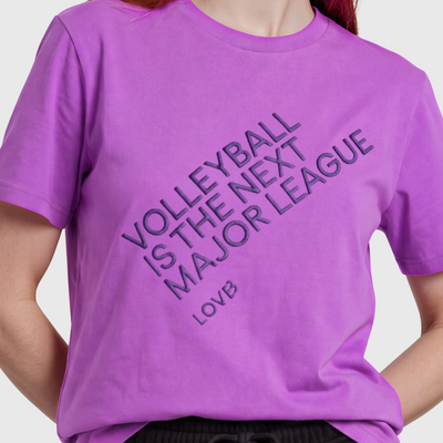 Volleyball is the Next Major League™ Royal Purple T-Shirt