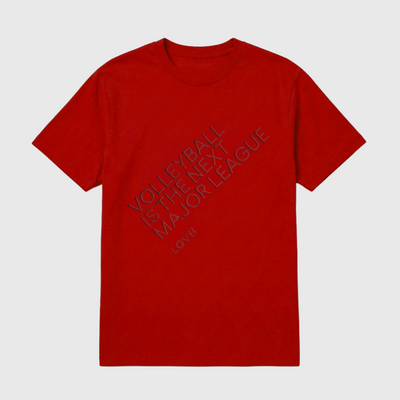 Volleyball is the Next Major League™ Bright Red T-Shirt