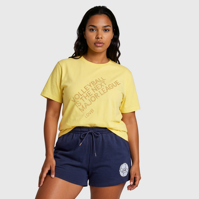 Volleyball is the Next Major League Bright Yellow T-Shirt
