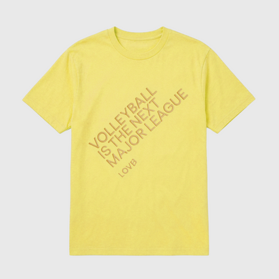 Volleyball is the Next Major League Bright Yellow T-Shirt