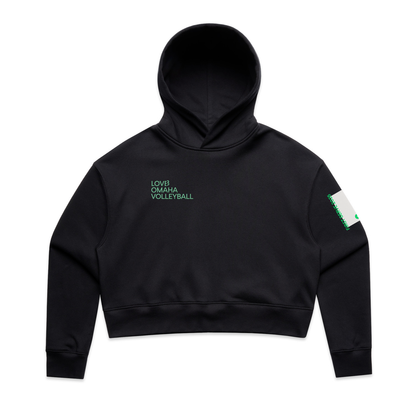 LOVB Omaha First Serve Cropped Hoodie Sweatshirt Collectors Edition